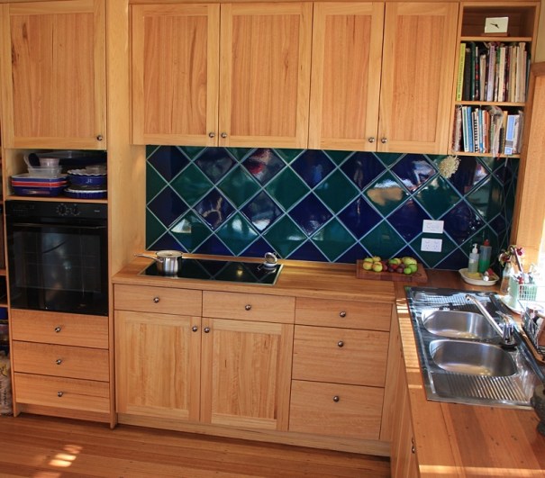 A kitchen by southern Tasmanian cabinetmaker, Bernd Farasin, Bruny Island.